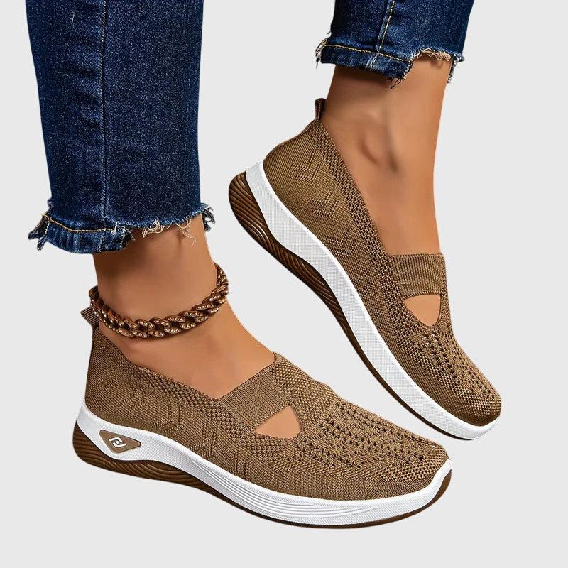 Black Orthopedic Slip-On Shoes for Women UK – Smart Casual Office Wear Evening