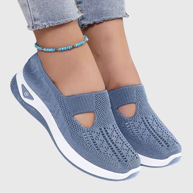Black Orthopedic Slip-On Shoes for Women UK – Smart Casual Office Wear Evening