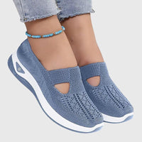 Black Orthopedic Slip-On Shoes for Women UK – Smart Casual Office Wear Evening
