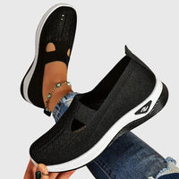 Black Orthopedic Slip-On Shoes for Women UK – Smart Casual Office Wear Evening