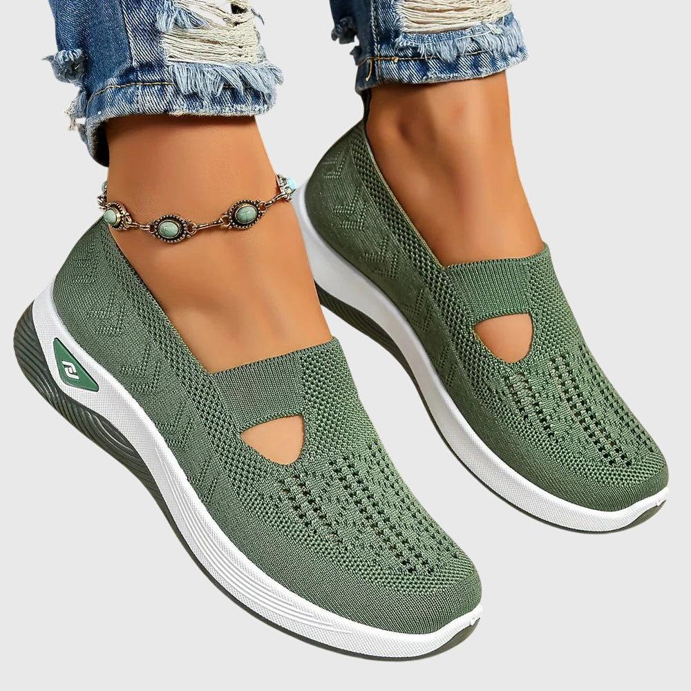 Black Orthopedic Slip-On Shoes for Women UK – Smart Casual Office Wear Evening