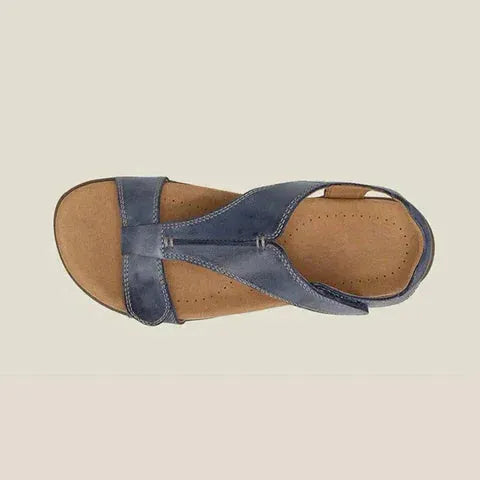 Black Orthopedic Vegan Leather Sandals Women UK – Smart Casual Holiday Wear Evening Footwear