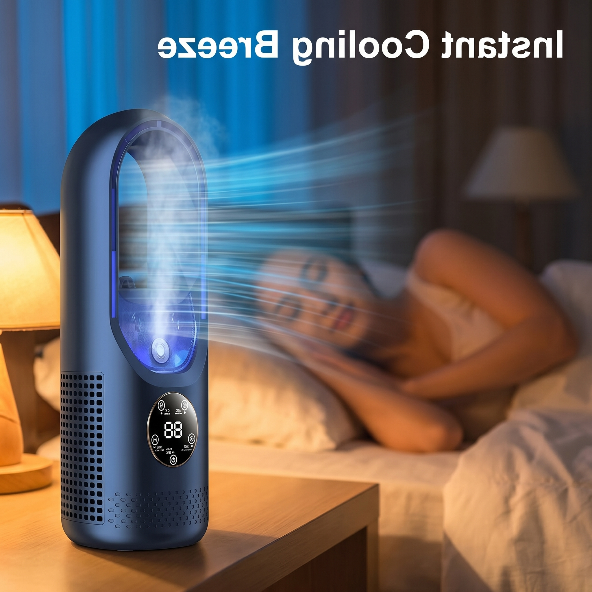 Blade-Free Silent Portable Air Conditioner – Home Office, Travel