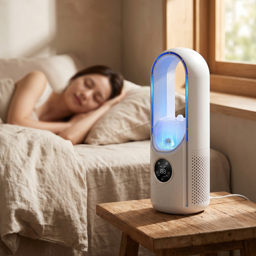 Blade-Free Silent Portable Air Conditioner – Home Office, Travel