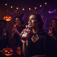 Blood Bag Drink Pouches with Syringe – Halloween Party Decorations, Gadgets