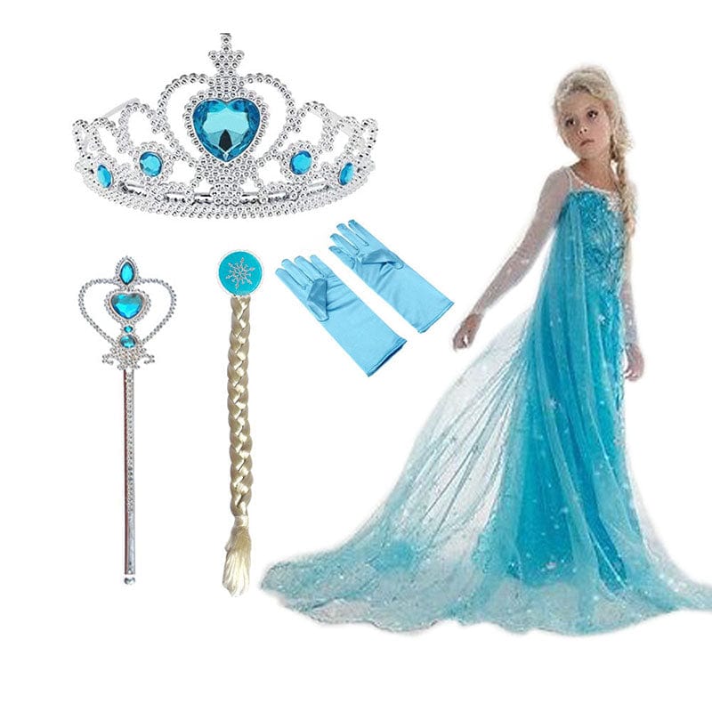 Blue Princess Dress with Accessories – Party, Role Play