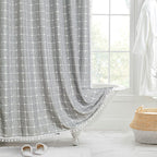 Bohemian Waterproof Linen Shower Curtain – Bathroom, Home Decor