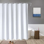 Bohemian Waterproof Linen Shower Curtain – Bathroom, Home Decor
