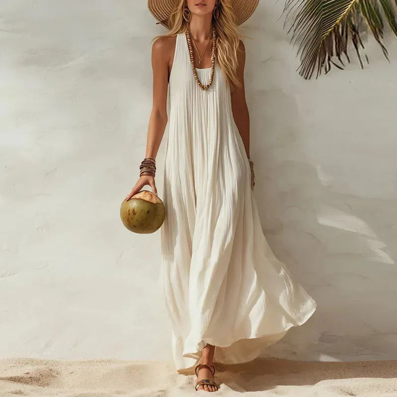 Boho Maxi Dress for Women | Flowy Summer Beach Dress in Lightweight Fabric