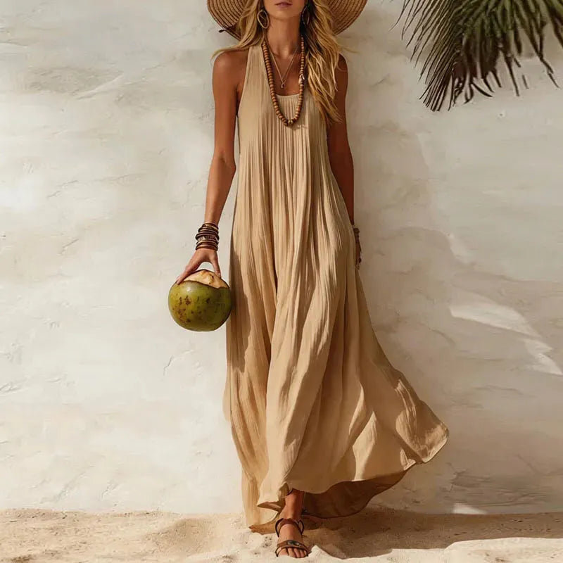 Boho Maxi Dress for Women | Flowy Summer Beach Dress in Lightweight Fabric