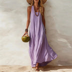 Boho Maxi Dress for Women | Flowy Summer Beach Dress in Lightweight Fabric
