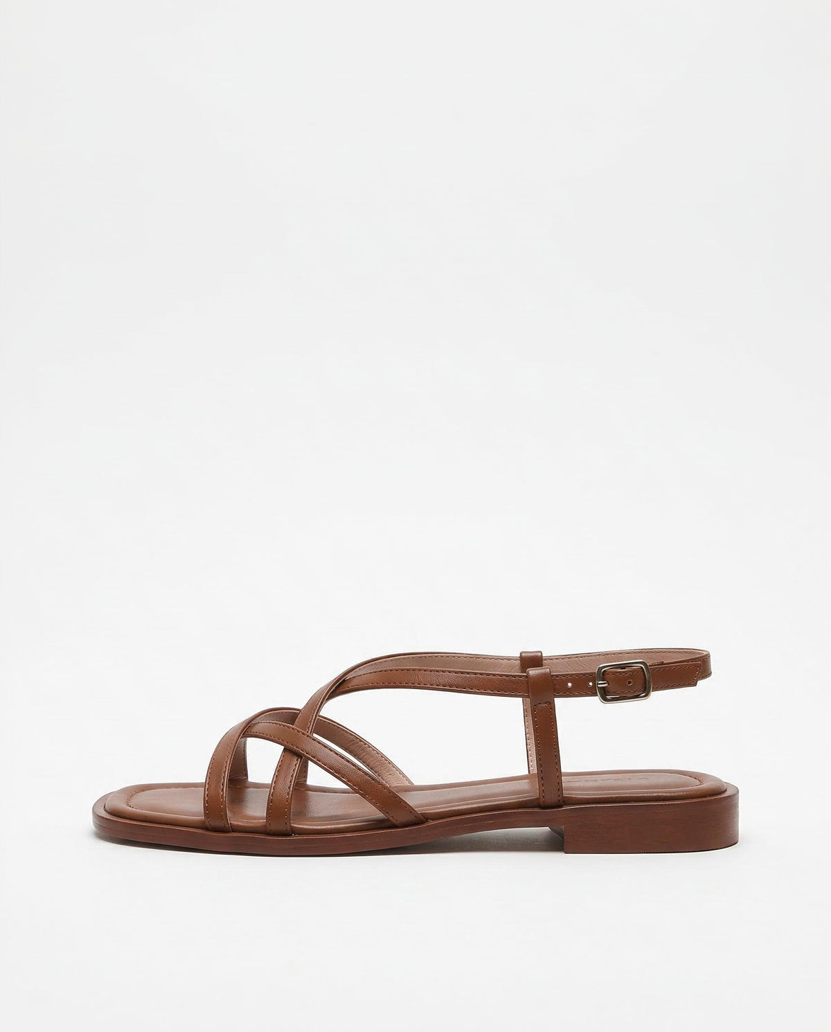 Brown Italian Leather Strap Sandals Women UK – Smart Casual Holiday Wear Evening Footwear