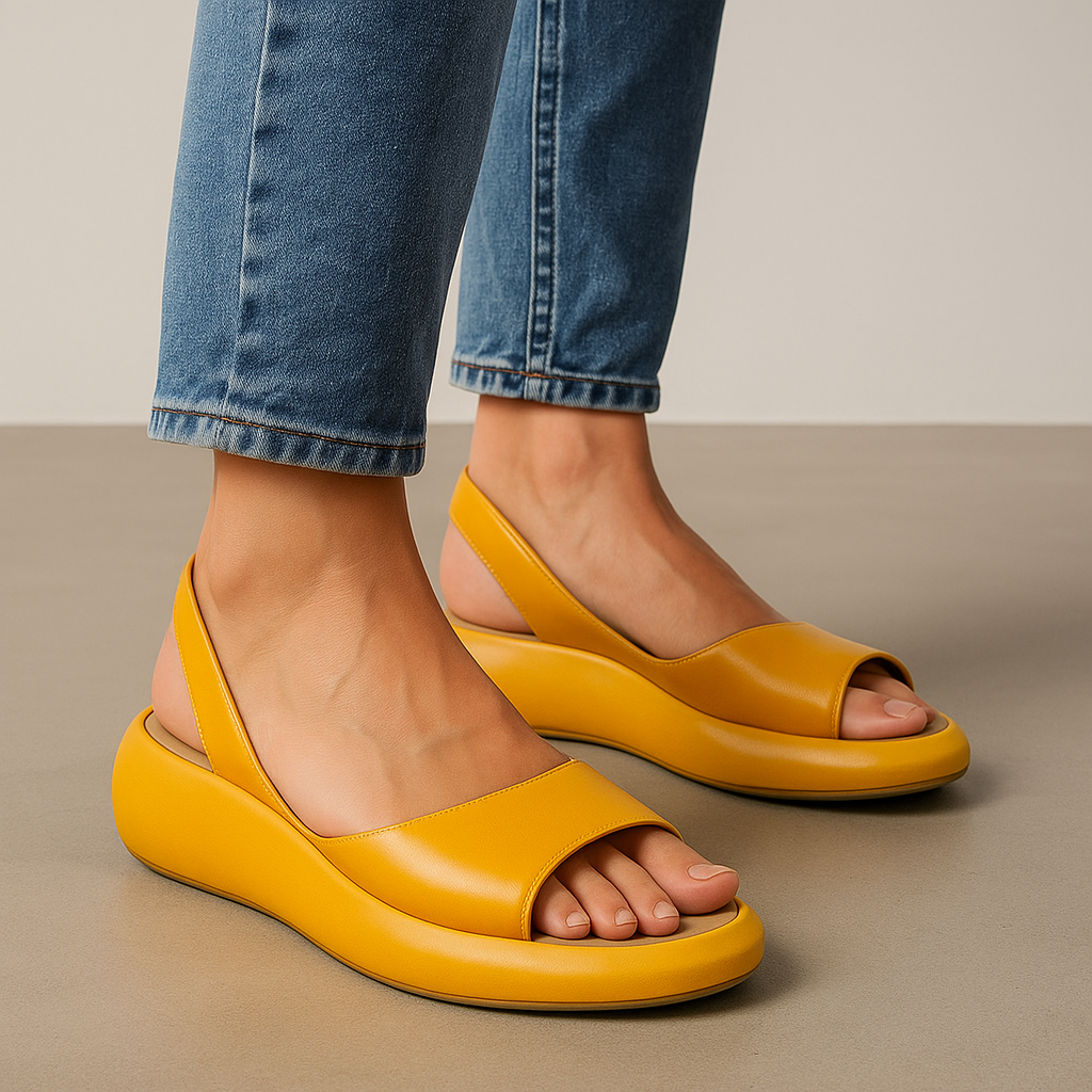 Brown Leather Women's Sandals UK – Smart Casual Holiday Wear, Evening Out