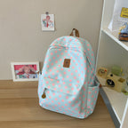 Casual Polka Dot Backpack – School, Travel