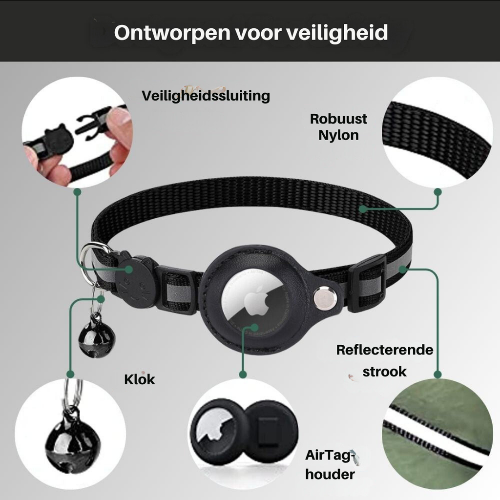 Cat GPS Tracker Collar with Reflective Design – Pet Safety, Outdoor Adventures