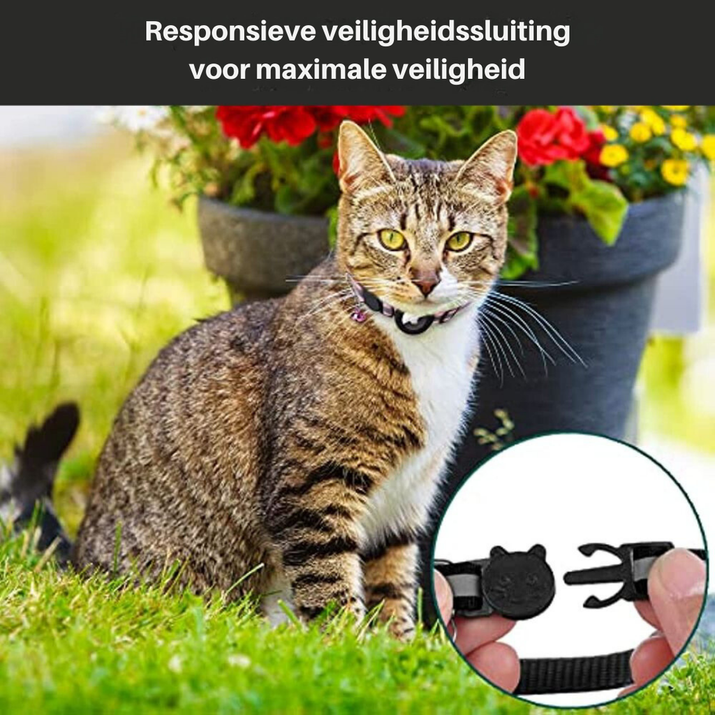 Cat GPS Tracker Collar with Reflective Design – Pet Safety, Outdoor Adventures