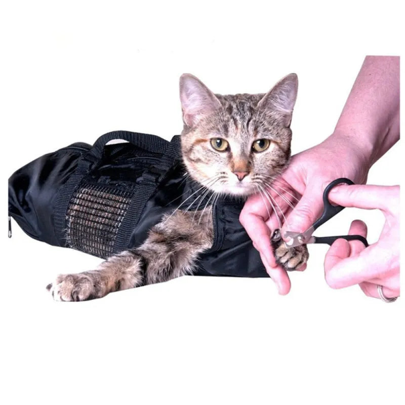 Cat Grooming Bag for Safe Claw Trimming – Pet Care, Grooming