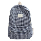 Checked Design Casual Backpack – School, Travel