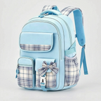 Checkered Detail School Rucksack – Travel, Everyday Use