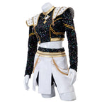 Cheerleader Costume Two-Piece Set with Crop Top and Pleated Skirt – Halloween, Cosplay