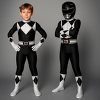 Children's Superhero Costume, Black Cat Bodysuit with Mask & Gloves – Halloween, Parties