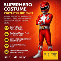 Children's Superhero Costume, Black Cat Bodysuit with Mask & Gloves – Halloween, Parties