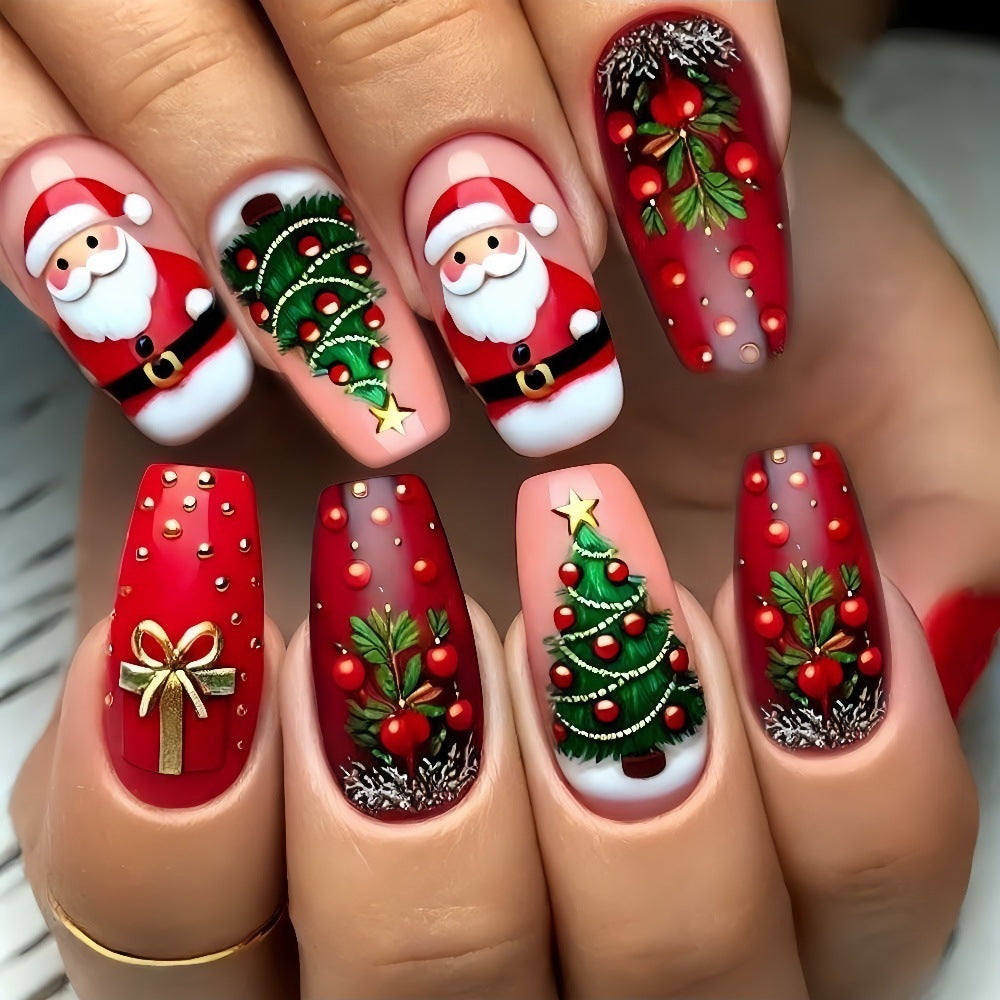 Christmas Art Nails – Gift, Festive Manicure