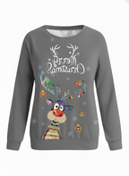 Christmas jumper for women | Knitted pullover with Christmas motif | Casual winter fashion for the festive season