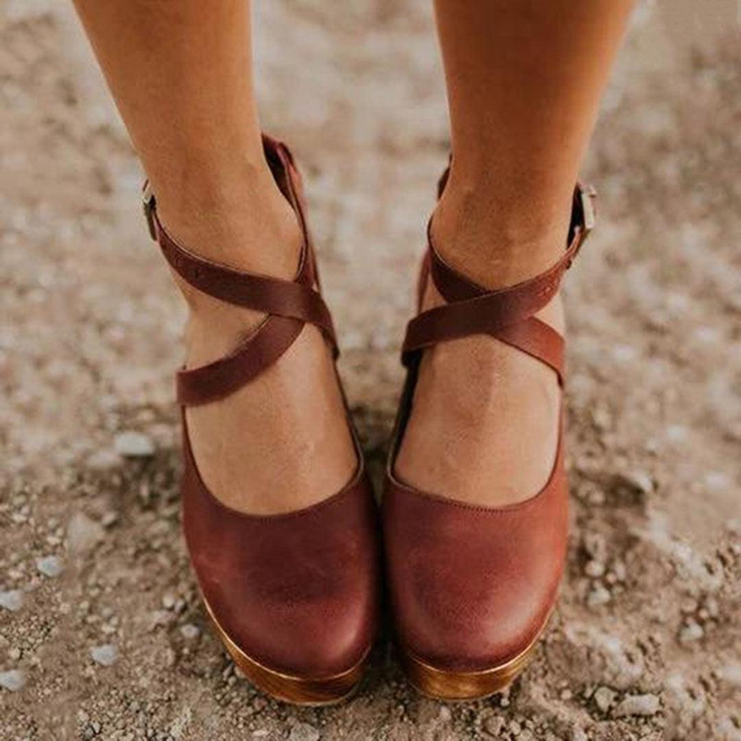 Closed Toe Wedge Heels for Women UK – Ankle Strap Evening Footwear, Smart Casual & Holiday Wear