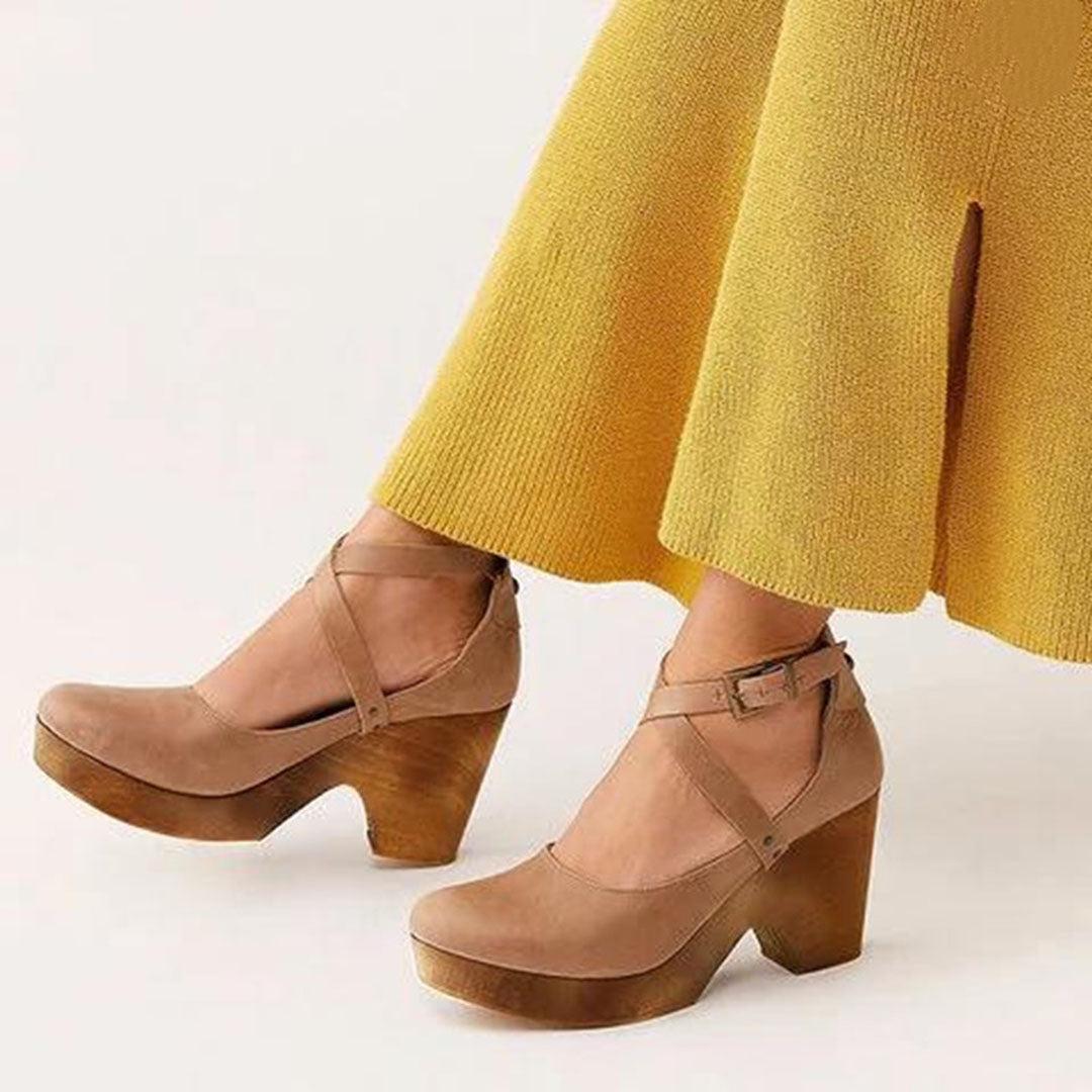 Closed Toe Wedge Heels for Women UK – Ankle Strap Evening Footwear, Smart Casual & Holiday Wear