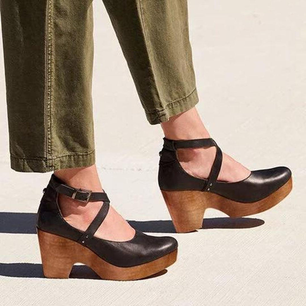 Closed Toe Wedge Heels for Women UK – Ankle Strap Evening Footwear, Smart Casual & Holiday Wear