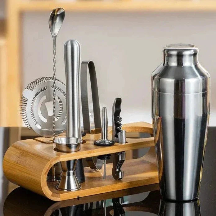 Cocktail Set Bar Kit – Metallic Finish, Mixology Essentials – Home, Gift
