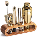 Cocktail Set Bar Kit – Metallic Finish, Mixology Essentials – Home, Gift