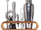 Cocktail Set Bar Kit – Metallic Finish, Mixology Essentials – Home, Gift