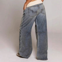 Comfortable Vintage Washed Baggy Jeans for Casual Wear - Soft Denim, Relaxed Fit, Versatile Style