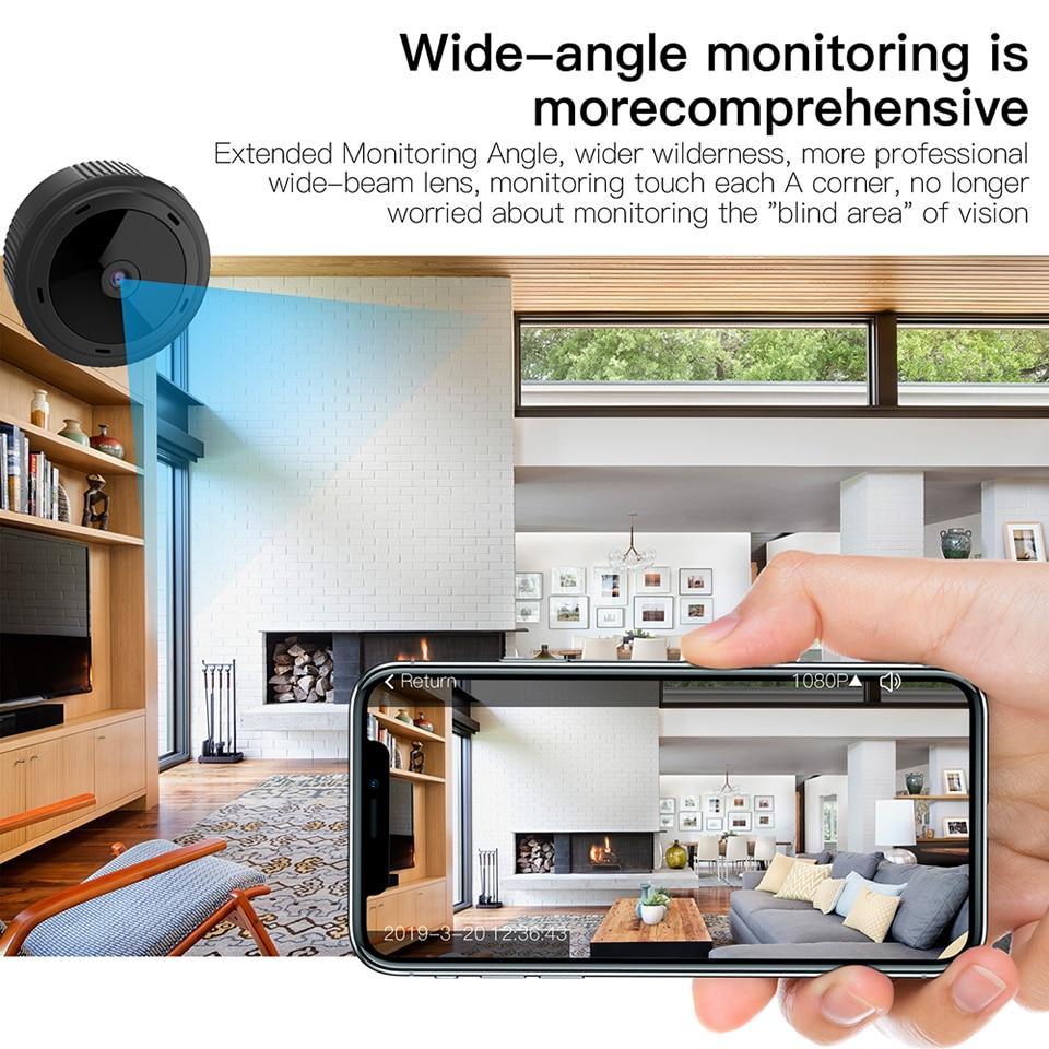 Compact WiFi Camera 1080P with Night Vision – Home Security, Remote Monitoring