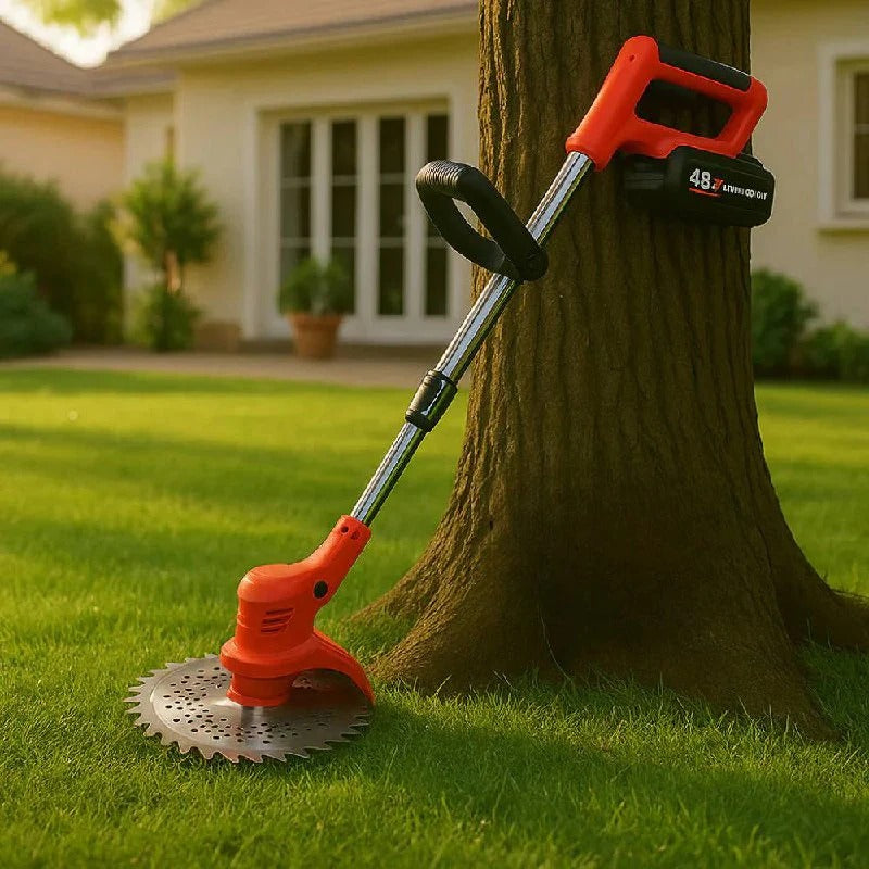 Cordless Brush Cutter 21V with Adjustable Handle – Garden Trimming, Outdoor Maintenance
