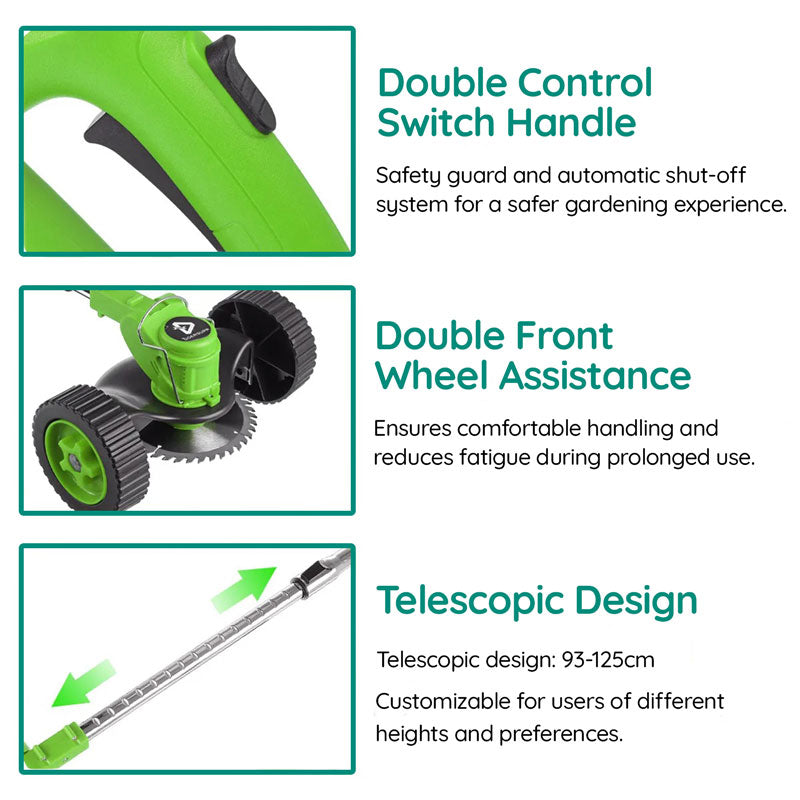 Cordless Electric Grass Trimmer – Effortless Garden Care, Outdoor Maintenance