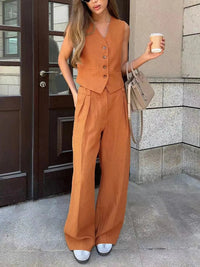 Cotton Linen Co-Ord Set for Women UK – Summer Outfit Wedding Guest Outfit & Holiday Wear
