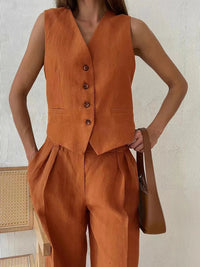 Cotton Linen Co-Ord Set for Women UK – Summer Outfit Wedding Guest Outfit & Holiday Wear