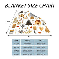 Cozy Fleece Throw Blanket – Holiday Decor, Home Comfort