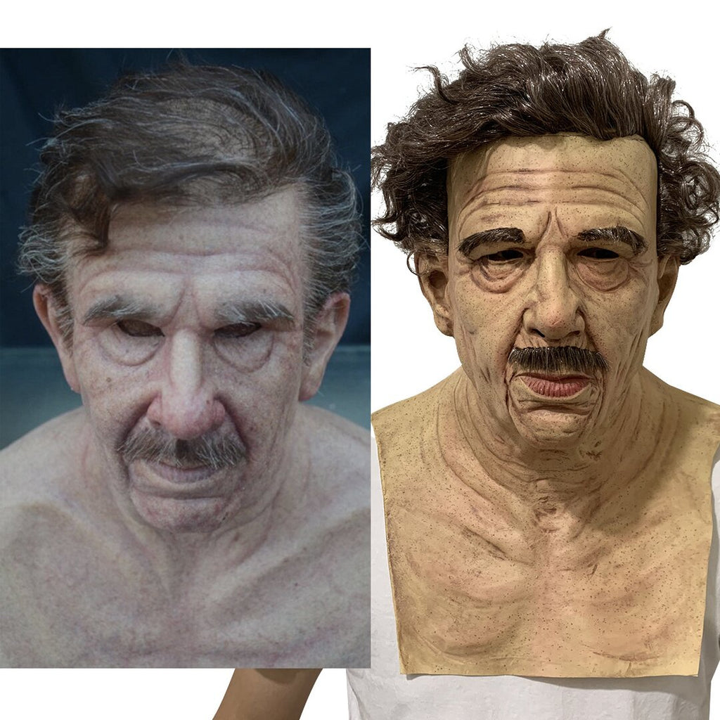 Creepy Old Man Mask – Realistic Latex for Halloween, Costume Parties