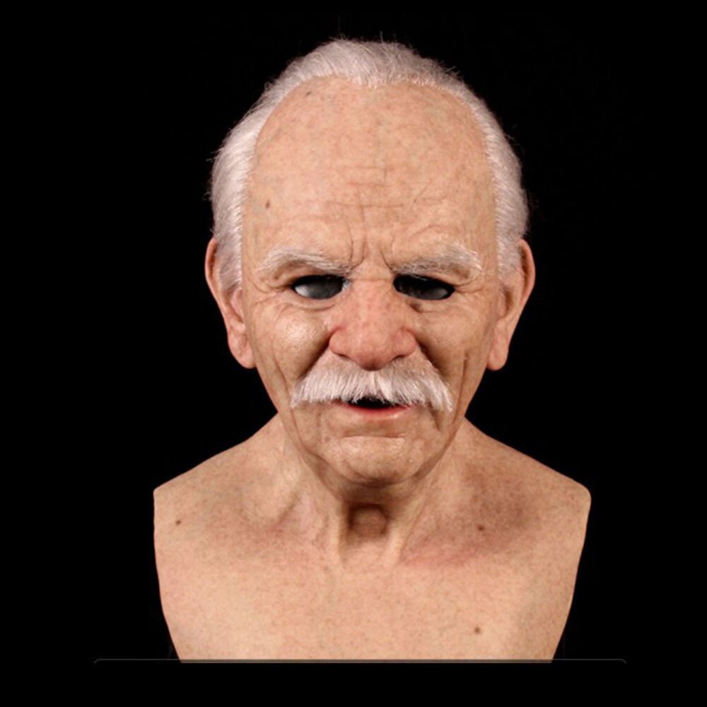 Creepy Old Man Mask – Realistic Latex for Halloween, Costume Parties