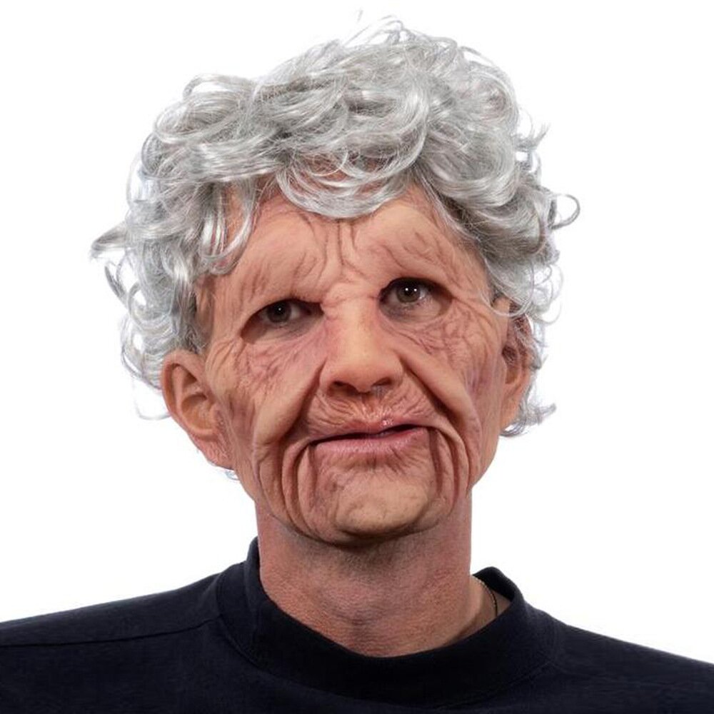 Creepy Old Man Mask – Realistic Latex for Halloween, Costume Parties