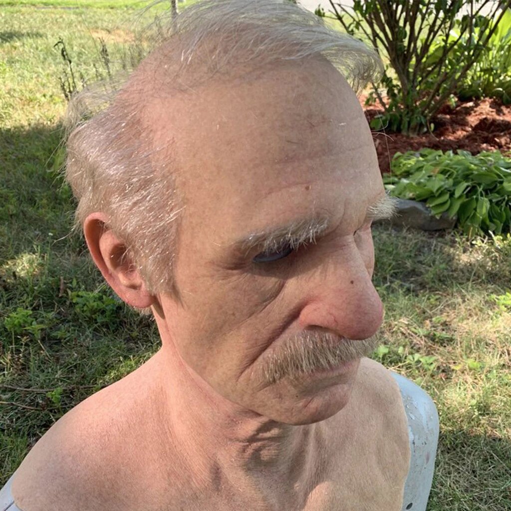 Creepy Old Man Mask – Realistic Latex for Halloween, Costume Parties