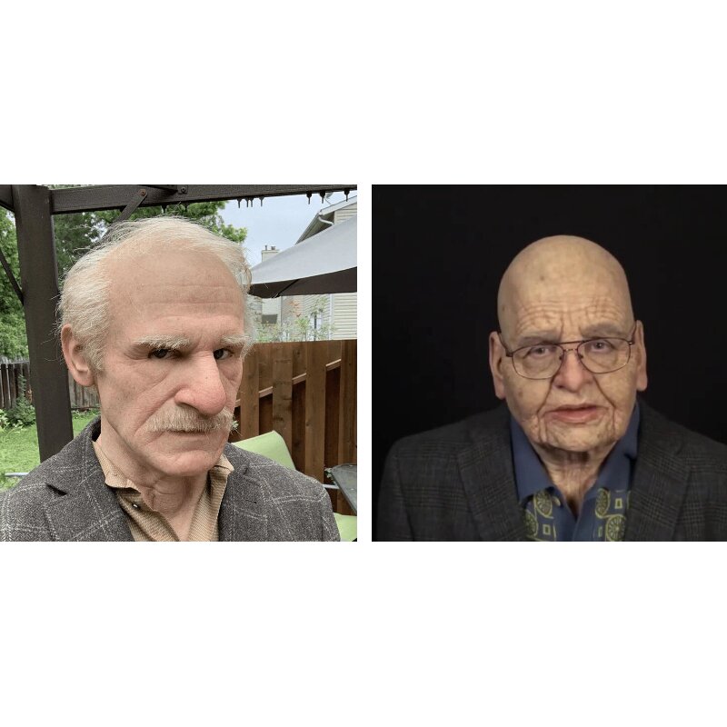 Creepy Old Man Mask – Realistic Latex for Halloween, Costume Parties