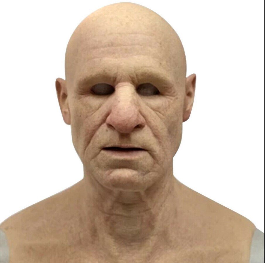 Creepy Old Man Mask – Realistic Latex for Halloween, Costume Parties