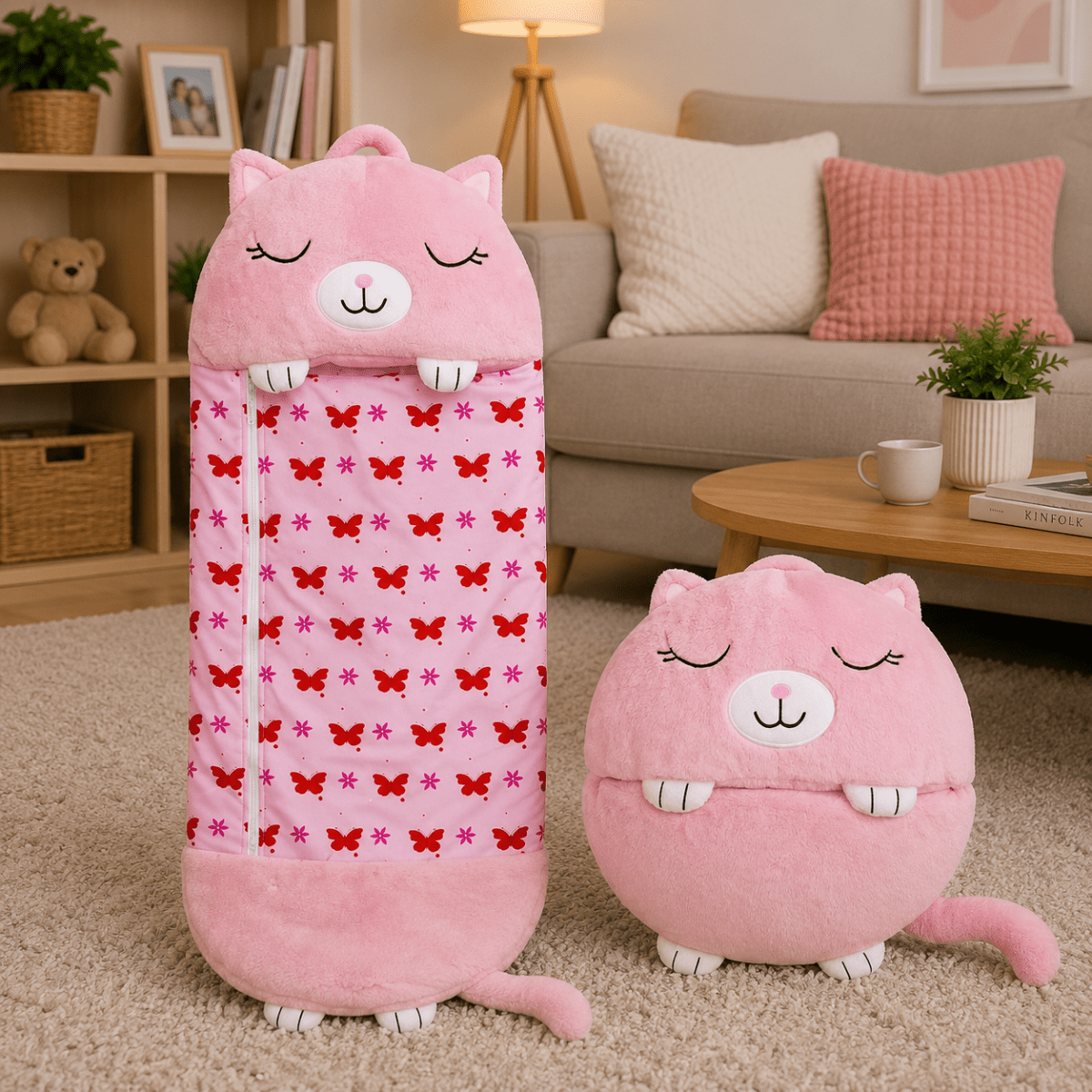 Cuddly Toy with Cozy Sleeping Bag – Comfort, Travel