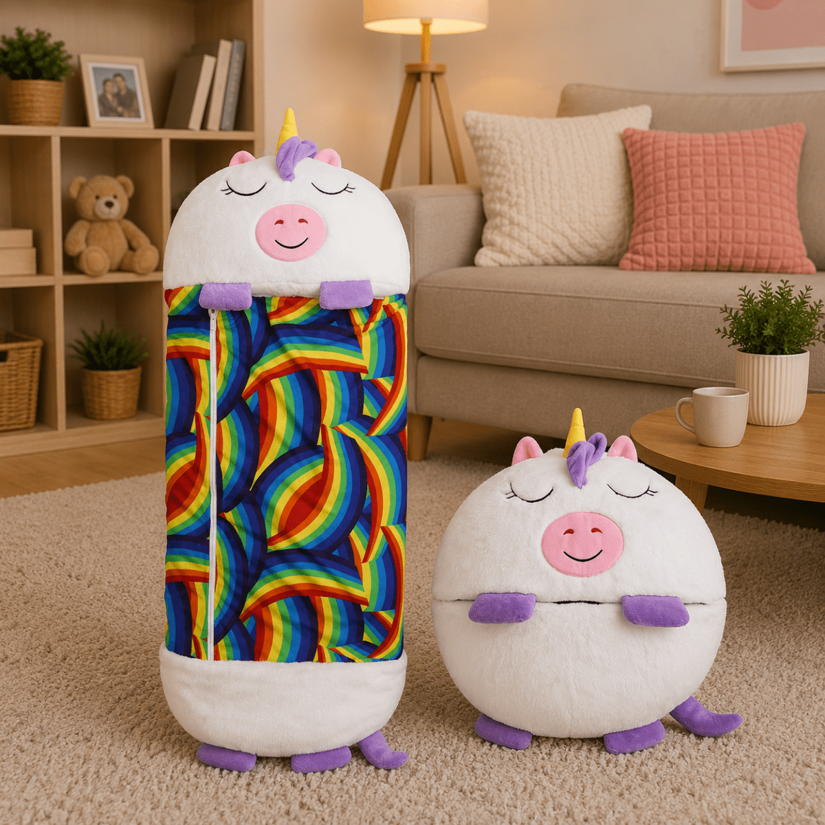 Cuddly Toy with Cozy Sleeping Bag – Comfort, Travel