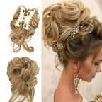 Curly Hair Bun Clip-in Hair Piece with Volume – Daily Wear, Natural Look